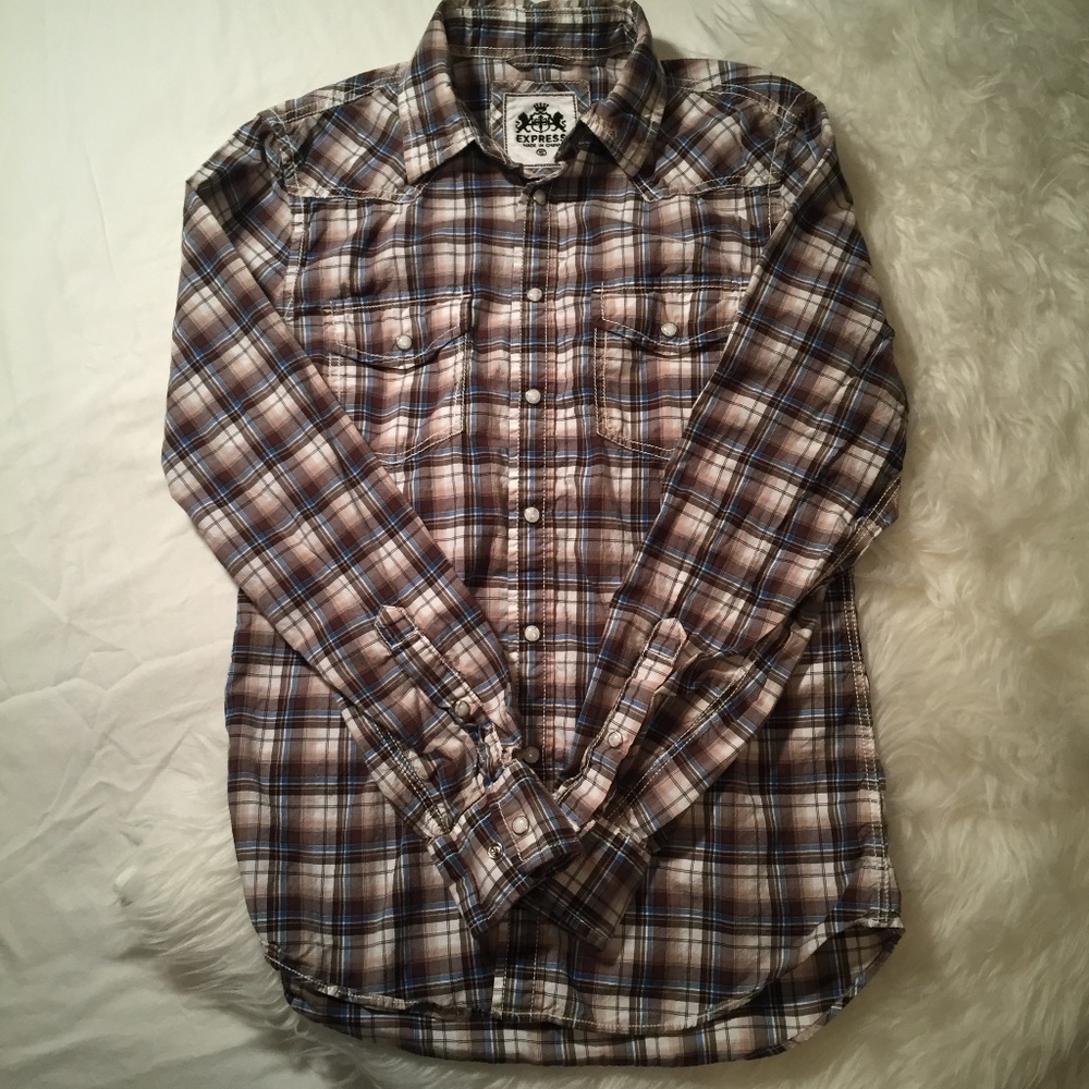 EXPRESS Men's Western Button Up Shirt
